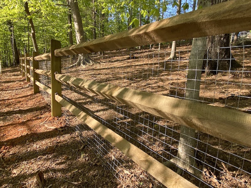 Split rails fencing installation | Gastonia,NC fence company | Black Label Fence, LLC