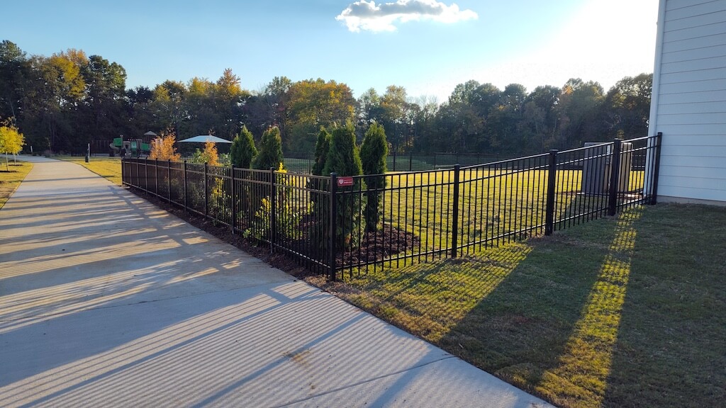Black Aluminum fence by Black Label fence