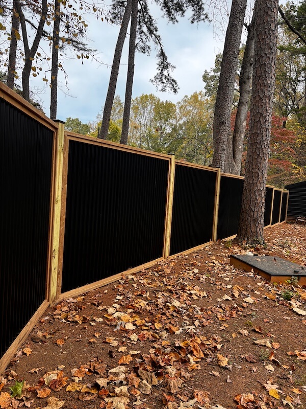 Privacy panel fence installation by Black Label Fence| Kannapolis fence company
