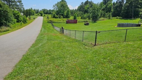 4' Black Chain Link fence - Lawndale, NC installation