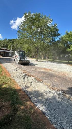 Driveway addition and Gravel installation in Rock Hill SC.