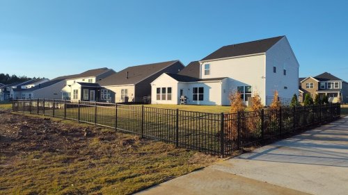 4' black aluminum fence