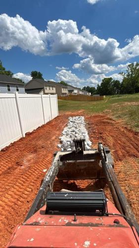 Rip Rap adding to a Ditch