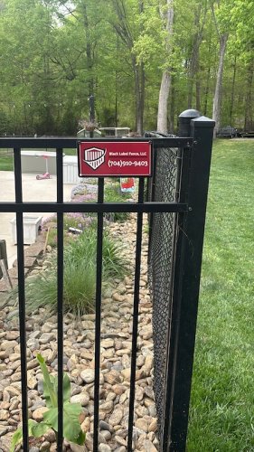 Black aluminum fence - chain link fence