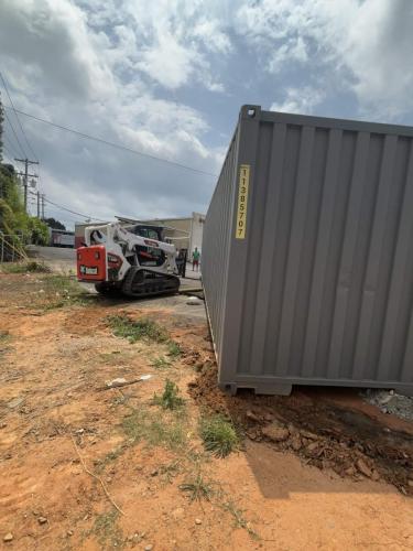 Container relocation in Gastonia for La Lupita Carniceria y Tortilleria.