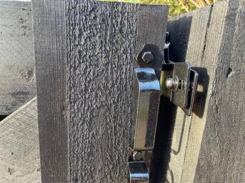 latch-on-a-black-gate