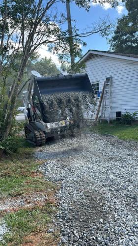 Driveway addition and Gravel installation in Rock Hill SC.