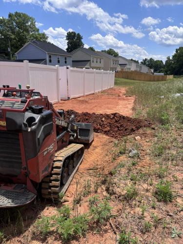 Grading and Preping for Rip Rap Installation